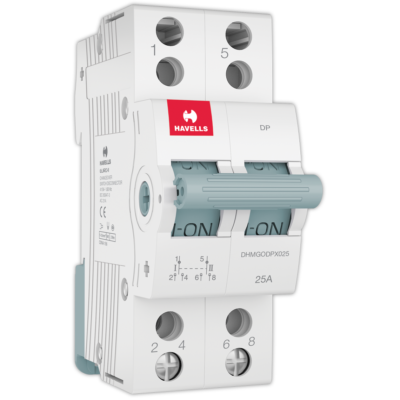 Havells Two Way Centre Off MCB Changeover Switch DP 25A