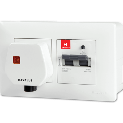 Havells SRCD Dboxx 16 A DBOXX SRCD Protected Socket (With steel enclosure)