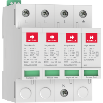 Havells Type 1+2 AC Surge Protection Devices TP+N