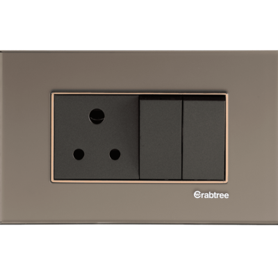 Havells Signia Grande 4 M Frosted Slate Glass Outer Plate